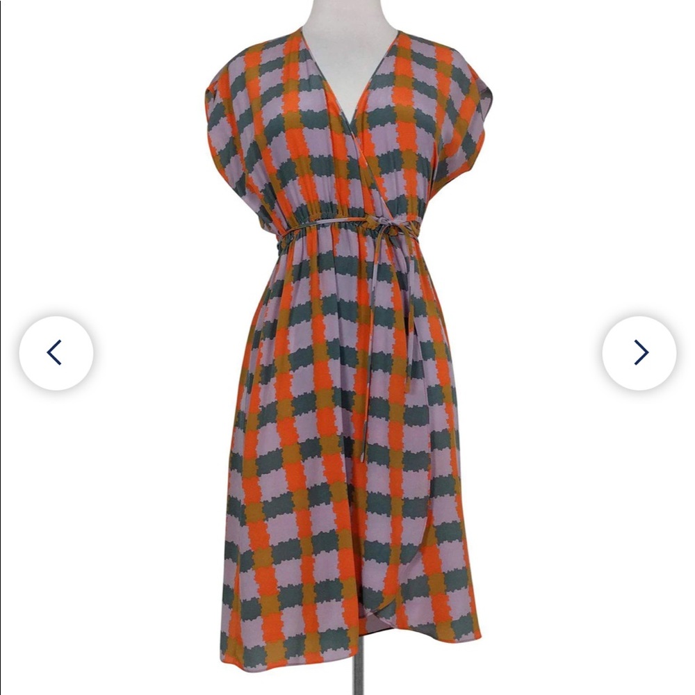 Tucker Silk Wrap Dress